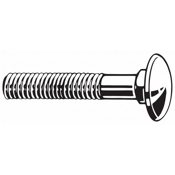 3/8-16 x 6 in Pk10 Carriage Bolt 3/8-16 x 6 in Pk10 Carriage Bolt